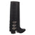 Dingo Womens Urban Cowgirl Black Leather 15in Fashion Boots