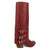 Dingo Womens Urban Cowgirl Red Leather 15in Fashion Boots