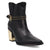 Dingo Womens Milan Bootie Black Leather 7in Ankle Boots