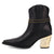 Dingo Womens Milan Bootie Black Leather 7in Ankle Boots