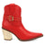 Dingo Womens Milan Bootie Red Leather 7in Ankle Boots