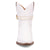 Dingo Womens Milan Bootie White Leather 7in Ankle Boots