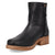 Dingo Mens Banner Black Leather 7in Ankle Boots