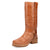 Dingo Mens Rip Tan Leather 14in Motorcycle Boots