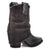Dingo Womens Denim Dream Bootie Black Leather 7in Ankle Boots