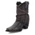 Dingo Womens Denim Dream Bootie Black Leather 7in Ankle Boots
