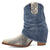 Dingo Womens Denim Dream Bootie Blue Leather 7in Ankle Boots