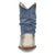 Dingo Womens Denim Dream Bootie Blue Leather 7in Ankle Boots
