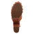 Dingo Womens Clover Wooden Russet Leather Stud Sandals Shoes