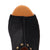 Dingo Womens Echo Wooden Black Leather Stud Sandals Shoes