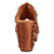 Dingo Womens Echo Wooden Russet Leather Stud Sandals Shoes