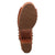 Dingo Womens Echo Wooden Russet Leather Stud Sandals Shoes