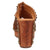 Dingo Womens Echo Wooden Brown Leather Stud Sandals Shoes