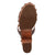 Dingo Womens Chateau Wooden Brown Leather Stud Sandals Shoes