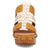 Dingo Womens Chateau Wooden Plantain Leather Stud Sandals Shoes