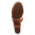 Dingo Womens Chateau Wooden Russet Leather Stud Sandals Shoes