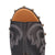 Dingo Womens Free Spirit Wooden Black Leather Stud Sandals Shoes