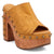 Dingo Womens Free Spirit Wooden Plantain Leather Stud Sandals Shoes