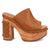 Dingo Womens Free Spirit Wooden Tan Leather Stud Sandals Shoes