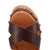 Dingo Womens Lotus Wooden Brown Leather Stud Sandals Shoes