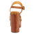 Dingo Womens Lotus Wooden Plantain Leather Stud Sandals Shoes