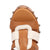 Dingo Womens Cosmo Wooden Tan Leather Stud Sandals Shoes