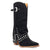 Dingo Womens Howdy Honey Black Suede 11in Cowboy Boots
