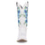 Dingo Womens Posie White/Blue Leather 13in Cowboy Boots
