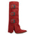 Dingo Womens Buckle Bunny Red Suede 16in Cowboy Boots