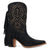 Dingo Womens Star Power Bootie Black Suede 9in Cowboy Boots