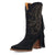 Dingo Womens Star Power Bootie Black Suede 9in Cowboy Boots