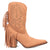 Dingo Womens Star Power Bootie Peach Suede 9in Cowboy Boots