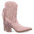 Dingo Womens Star Power Bootie Pink Suede 9in Cowboy Boots