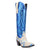 Dingo Womens Take No Bull Blue Calf Leather 16in Cowboy Boots