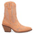 Dingo Womens Tiny Pony Bootie Peach Suede 8in Fashion Boots