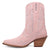 Dingo Womens Tiny Pony Bootie Pink Suede 8in Fashion Boots
