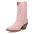 Dingo Womens Tiny Pony Bootie Pink Suede 8in Fashion Boots