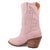 Dingo Womens Tiny Pony Bootie Pink Suede 8in Fashion Boots