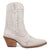 Dingo Womens Tiny Pony Bootie White Suede 8in Fashion Boots
