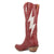 Dingo Womens Thunderbolt Red Leather 14in Cowboy Boots