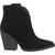 Dingo Womens Flannie Ankle Boots Leather Black