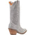 Dingo Womens Silver Dollar Silver Leather Fashion Boots