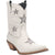 Dingo Womens Star Struck Bootie White Leather Fashion Boots