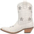 Dingo Womens Star Struck Bootie White Leather Fashion Boots
