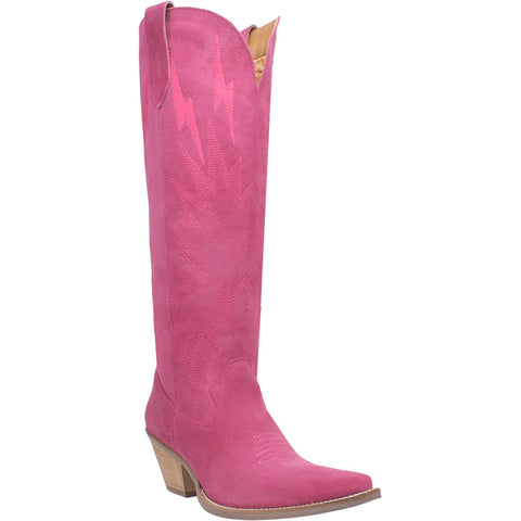 Dingo Womens Thunder Road Fuchsia Suede Fashion Boots