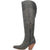 Dingo Womens Sky High Black Leather Fashion Boots