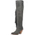 Dingo Womens Sky High Black Leather Fashion Boots