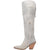 Dingo Womens Sky High Off White Leather Fashion Boots