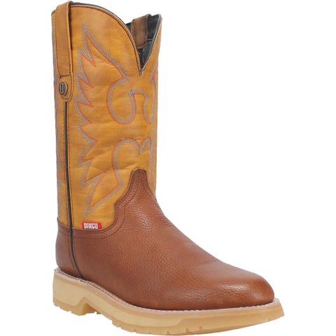 Dingo Mens Dust Bowl Tan Leather Cowboy Boots
