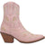 Dingo Womens Primrose Bootie Cowboy Boots Leather Pink